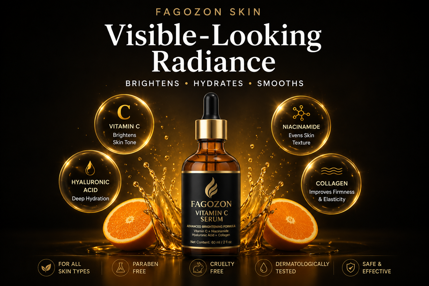 FAGOZON™  Vitamin C Serum | Brightening Face Serum
